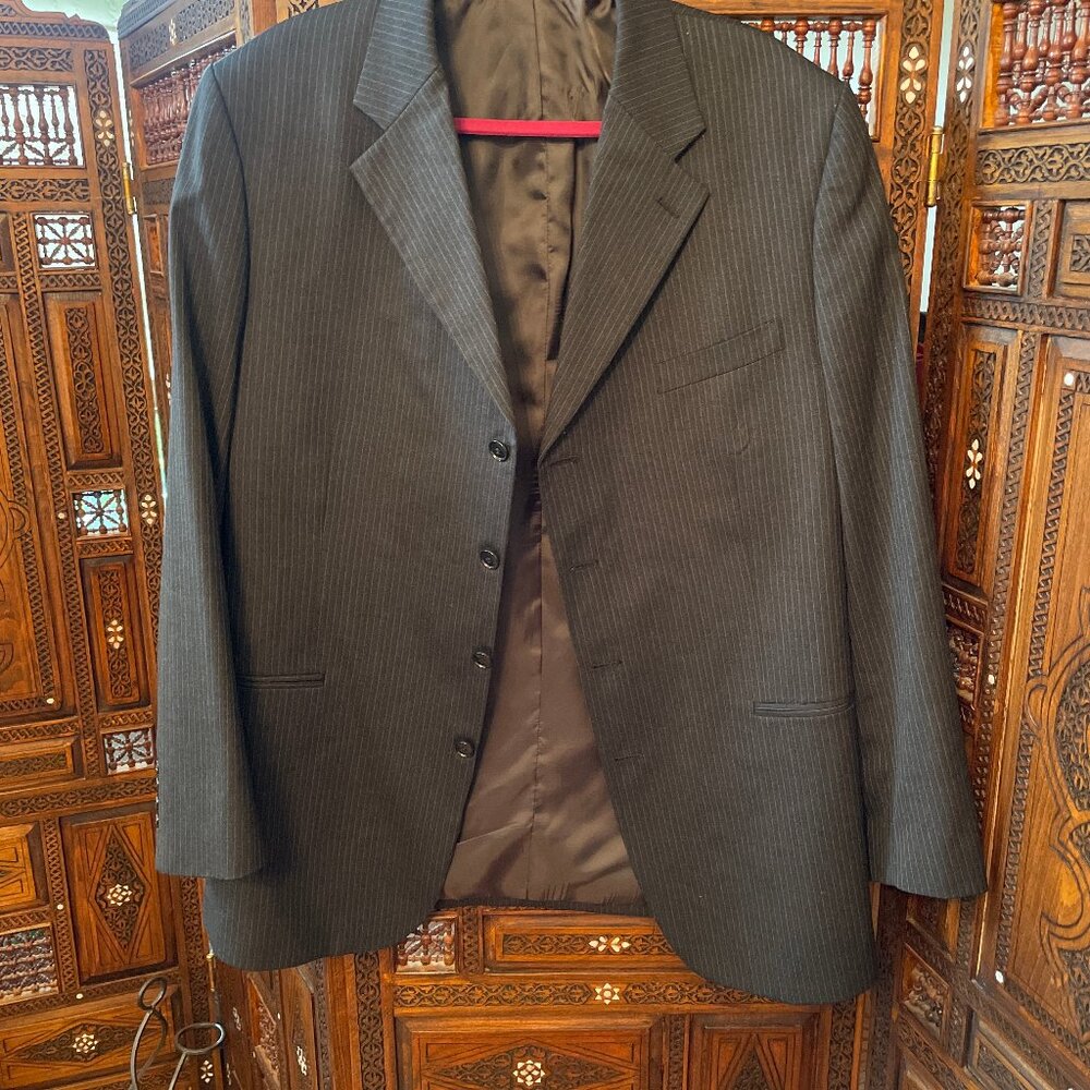 Charcoal Pinstripe Albert Nipon Suit Great Condit… - image 3